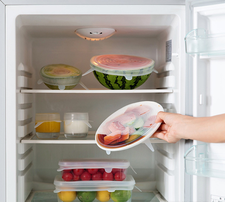 12 Pcs/Set Food Silicone Cover Cap Universal Silicone Lids For Cookware Bowl Reusable Stretch Lids Kitchen Accessories