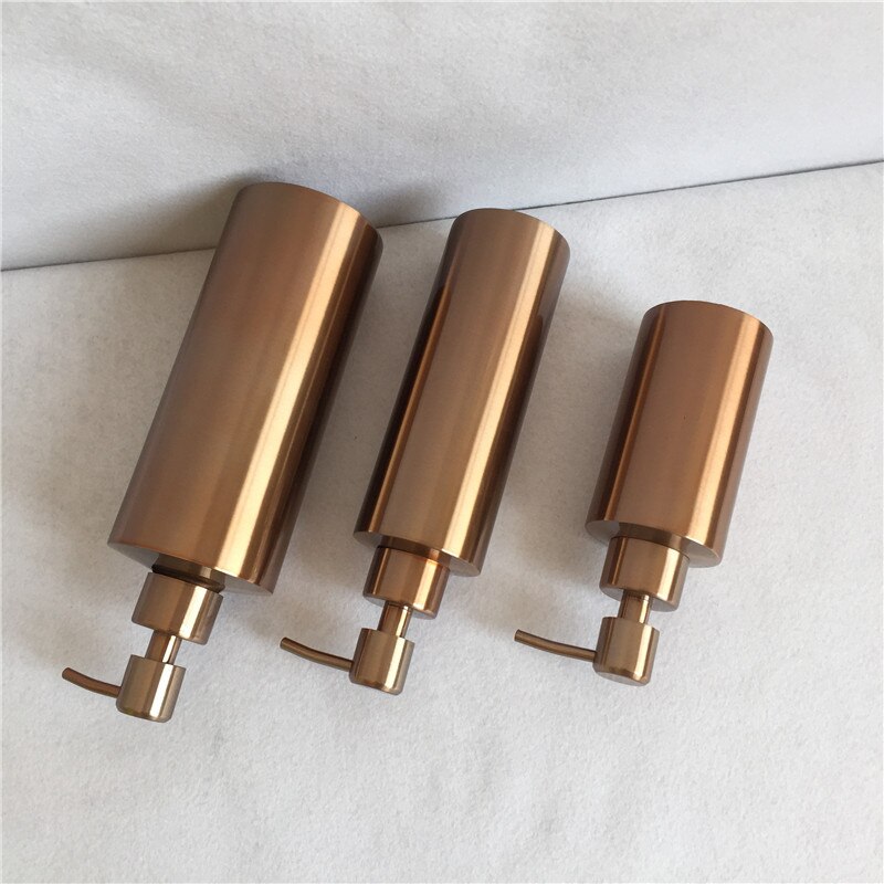 Rose Goud Zeepdispenser Zeepdispenser Fles Lotion Fles 350Ml/550Ml/800Ml Zeep Saver rvs