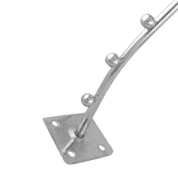 LHBL, colgador en cascada ondulado para montaje en pared, perchero con 7 Cuentas, ganchos de exhibición para prendas de vestir