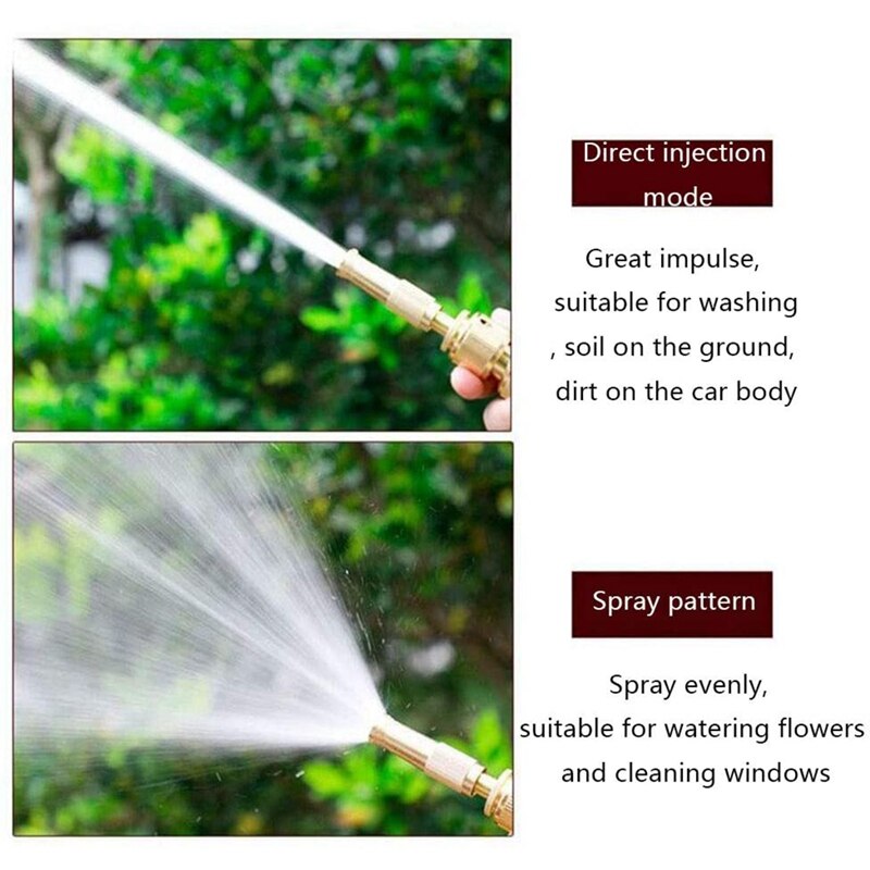 Kraan Slang Nozzle, Verstelbare Twist Slang Nozzle Met Quick Connector,Water Slang Nozzles Voor Tuin, auto Wassen Slang Nozzle