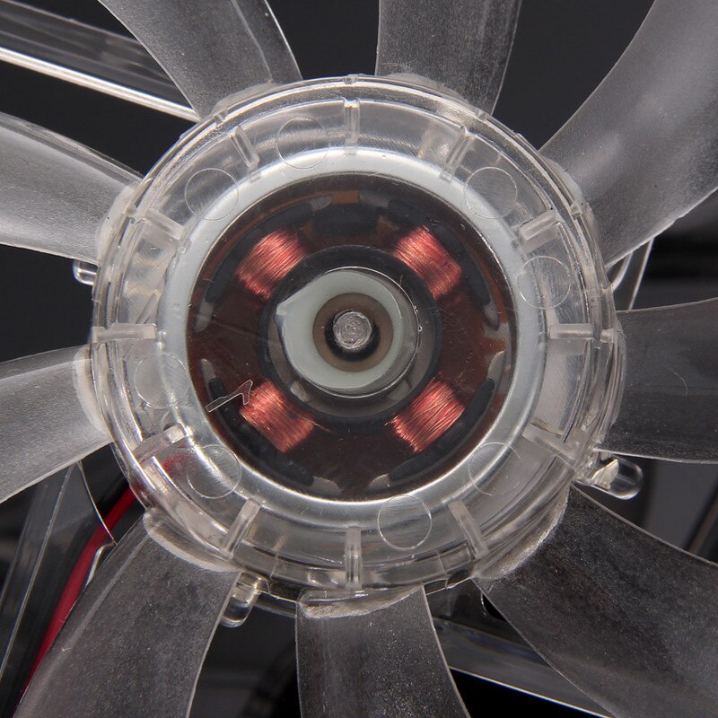 Blue Quad 4-LED Light Neon Clear 120mm PC Computer Case Cooling Fan Mod Cooling Cooler Silent Case Fan Cooling Fans#T2