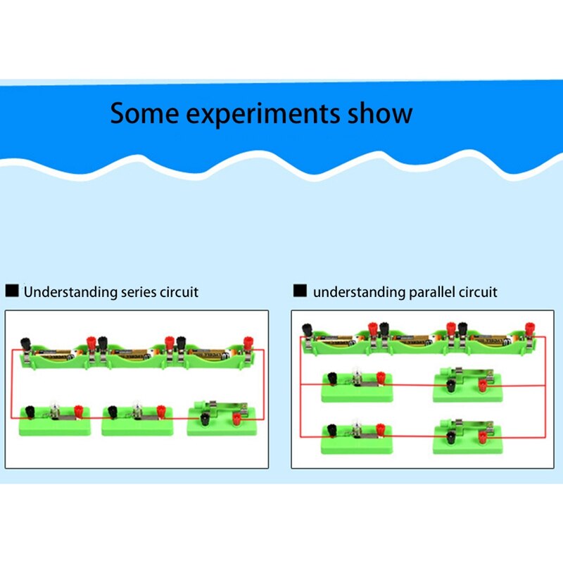 Equipo de experimentos electromagnéticos, Kit de aprendizaje de circuito de laboratorios de física, Kit Básico de descubrimiento de electricidad