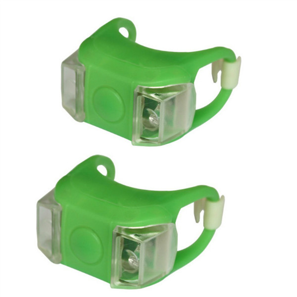 2 stk baby klapvogn nattelys vandtæt silikone advarselslampe udendørs sikkerhedssikkerhedsalarm led flash minder om forsigtighedslampe: Grøn