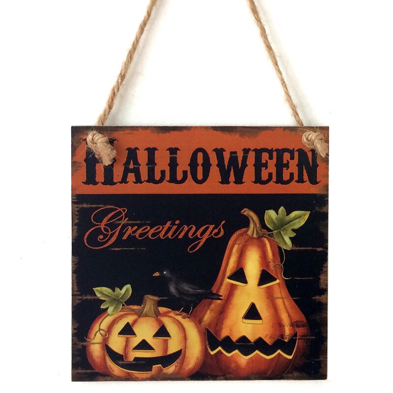 Halloween-sisustustarvikkeet roikkuvat kyltit temppu tai herkku kallo noita iloisiin halloween-juhliin sisätilojen ulko-oven seinäkoriste