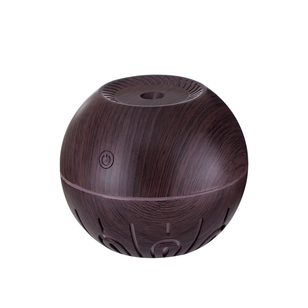 Humidificateur en bois aromathérapie, purificateur d&#39;air, diffuseur d&#39;huile essentielle pour la maison, 330ml: brown