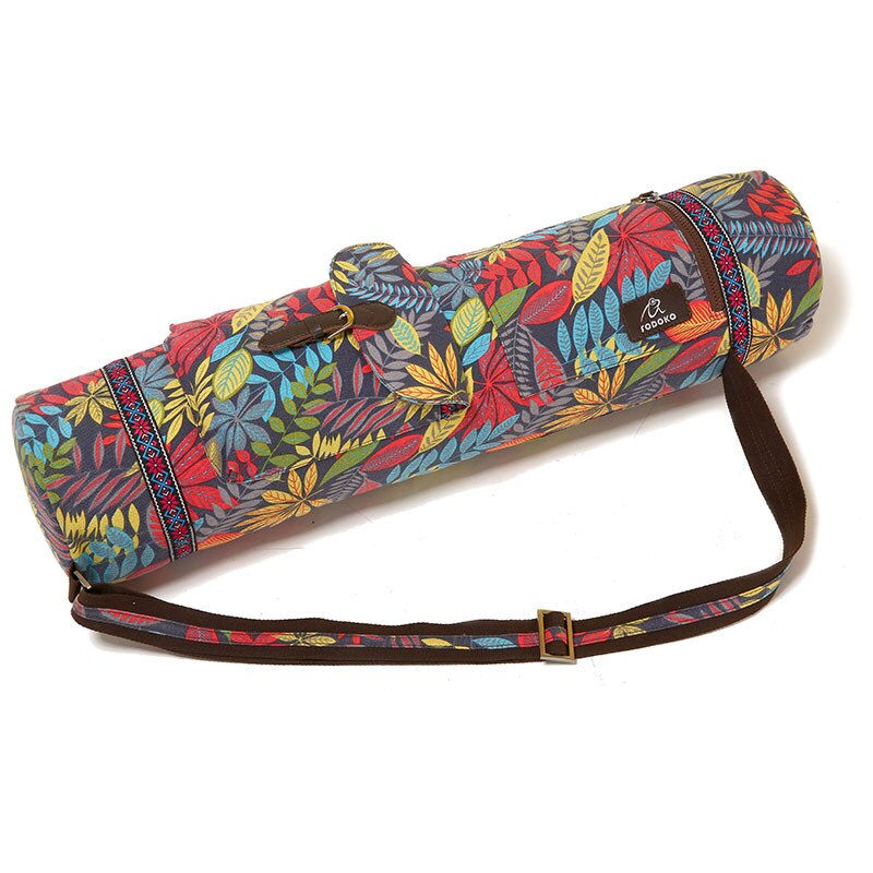 Torba na Matę do Jogi Wodoodporna Casual Etui na Matę do Siłowni Pilates Ćwiczenia Pad Łatwy Pasek Sznurkowe Torby Print: Czerwony