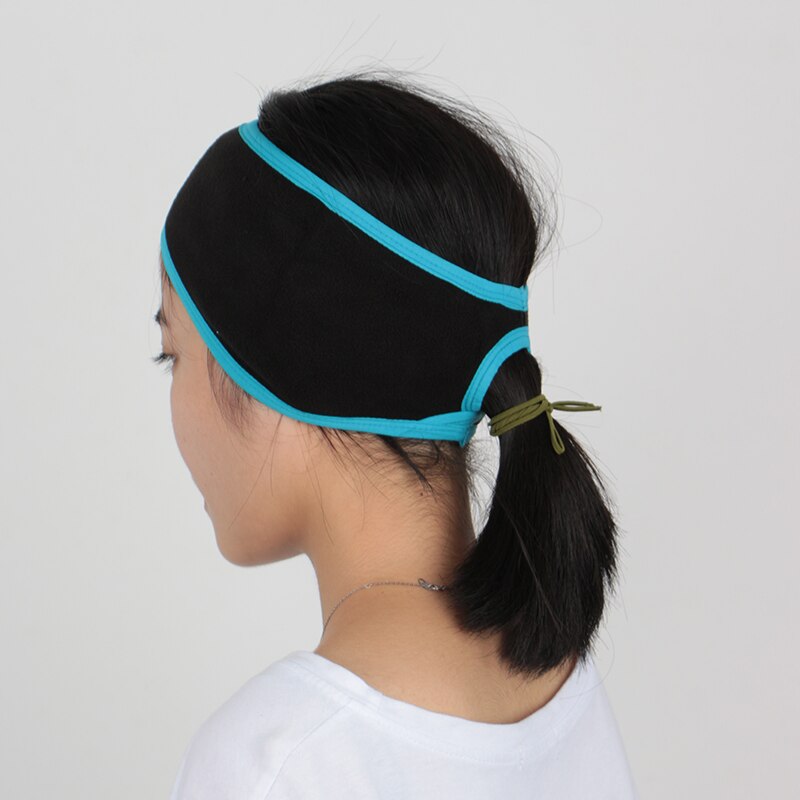 Esporte feminino rabo de cavalo bandana lã orelha banda warmer cabeça envoltório inverno correndo bandana sweatband para meninas ao ar livre