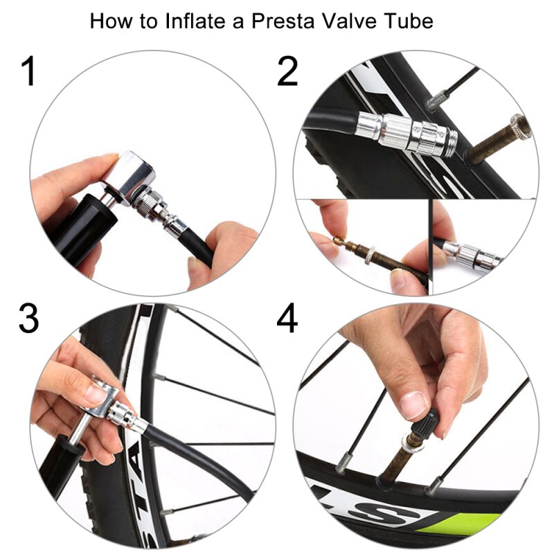 Mini Bike Pump Portable Bicycle Frame Pump Mountain Bicycle Tire Pump Glueless Puncture Repair Kit bike accessories