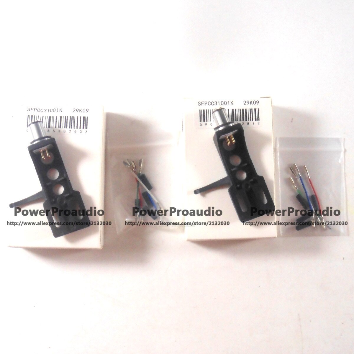 2er- set oem-phono-tonabnehmer 1210 ( tonabnehmerkopf für technics  cn5625 1200 ohne nadel) in schwarz