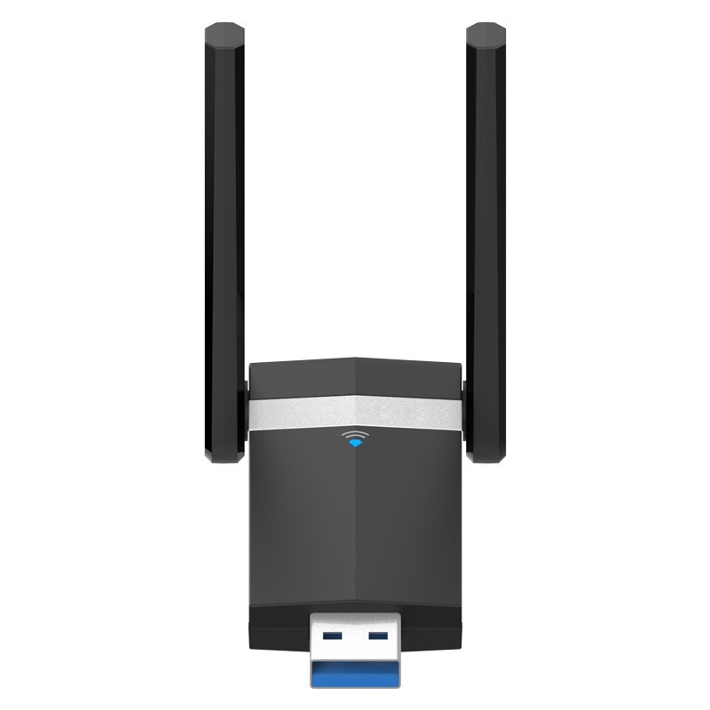 Usb Wifi Adapter 1200Mbps Dual Band Wireless Internet Adapter Dongle Voor Laptop Desktop 802.11AC Met High Gain Antenne