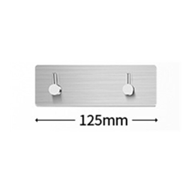 Huishouden Zelfklevende Muur Deur Haak Heavy Duty Rvs Hanger Badkamer Keuken Handdoek Roest Haak: B