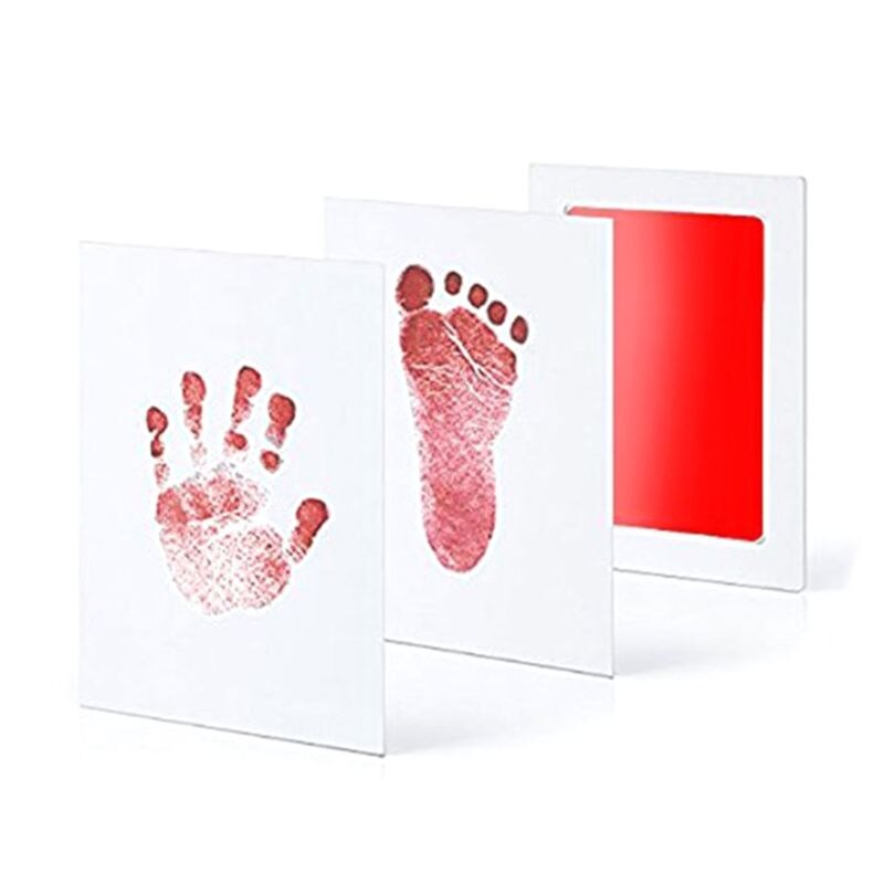Kits de almohadillas de tinta para huella de bebé, huella de perro o gato, recuerdo seguro, no tóxico,: Rojo