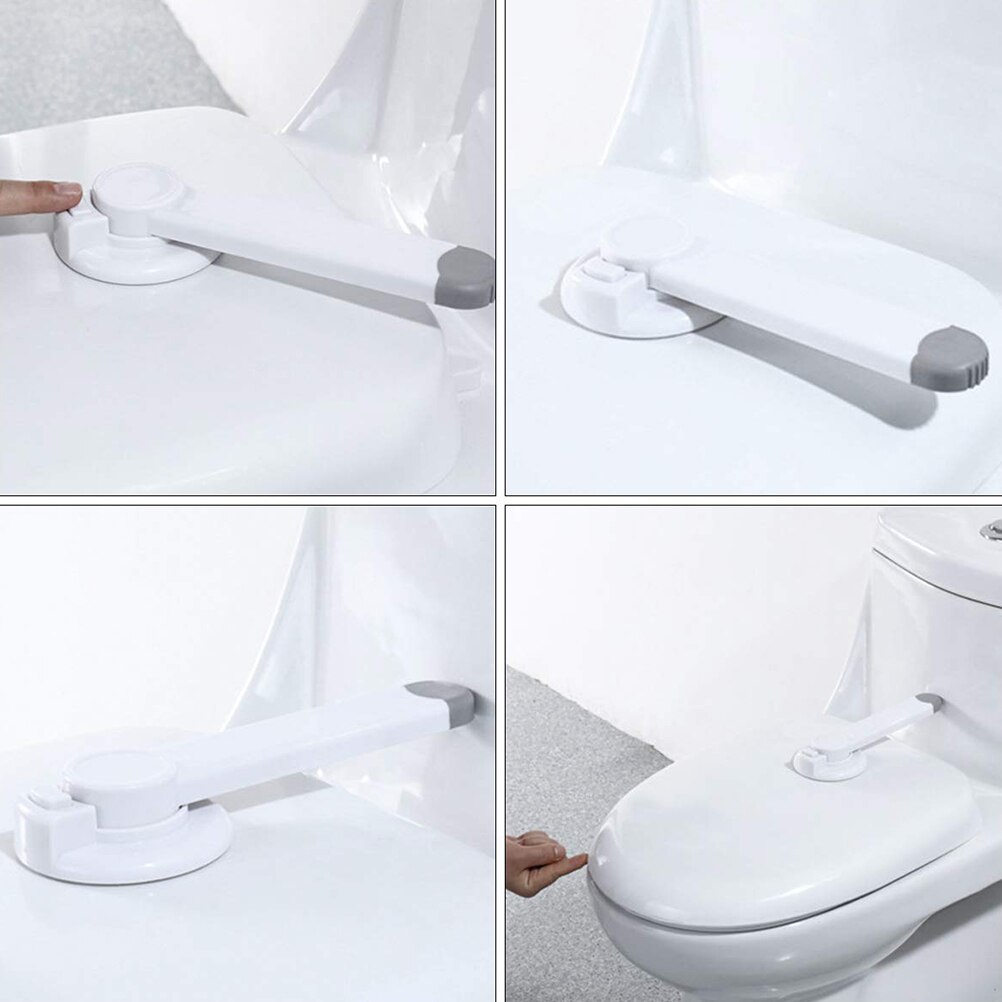 1pc Safety Toilet Lock Easy Installation Toilet Seat Lock Adhesive Baby Proof Toilet Lid Lock Child Proof Baby Safety Lock Kids