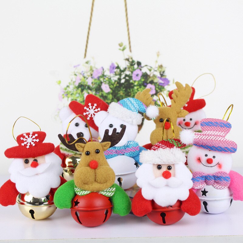 Christmas Tree Hanging Tree Deer Snowman Snowflake Shape Ornament Decor Christmas Tree Decoration -TH