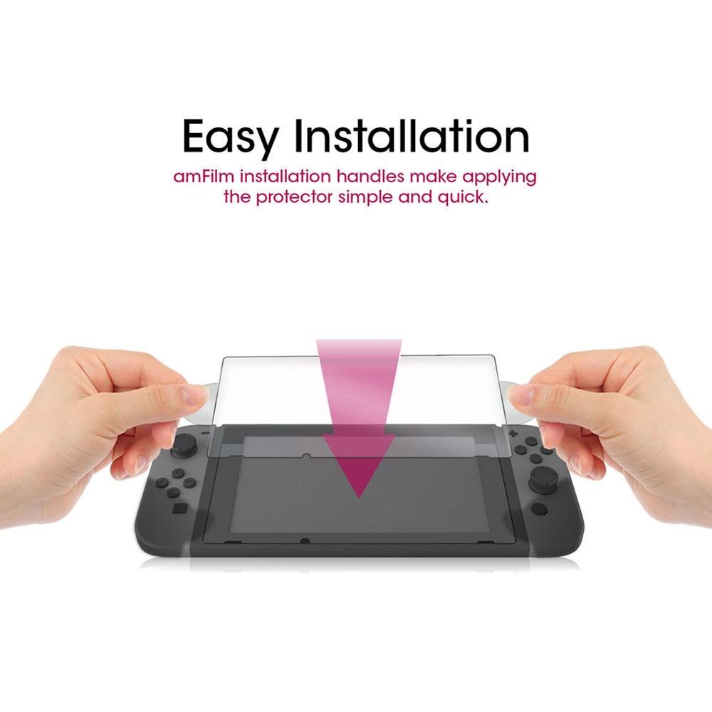 2 st ultraklart härdat glas slim 9h anti-repor skärmskydd för nintend switch tillbehör till skärmskydd av klart glas