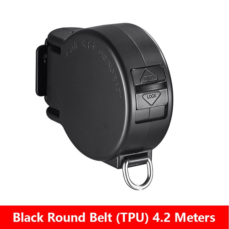 Indoor Outdoor Retractable Laundry Clothesline Wall Hanging Stretch Washing Clothes Line Shrinking Balcony Invisible Line: D