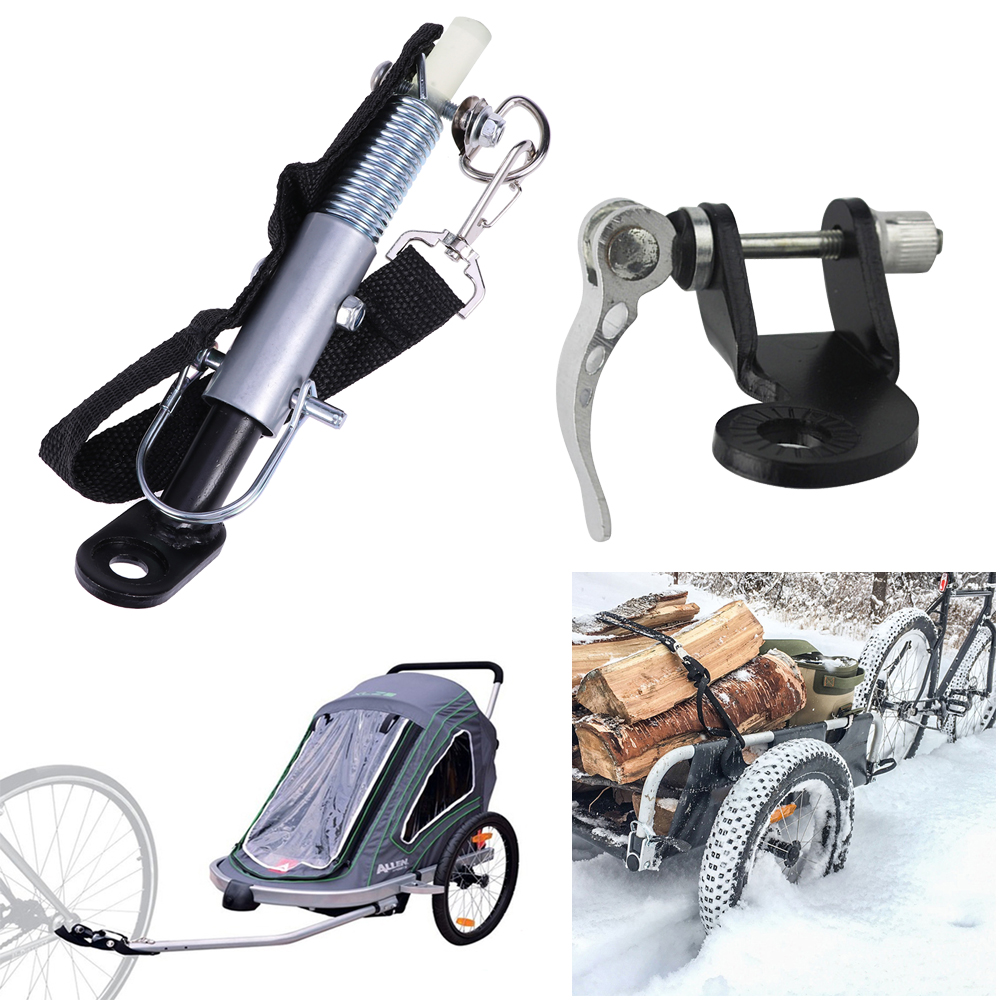 Universal Bike Trailer Hitch Quick Release Steel Linker Bicycle Trailer Hitch Adapter Attachment A30