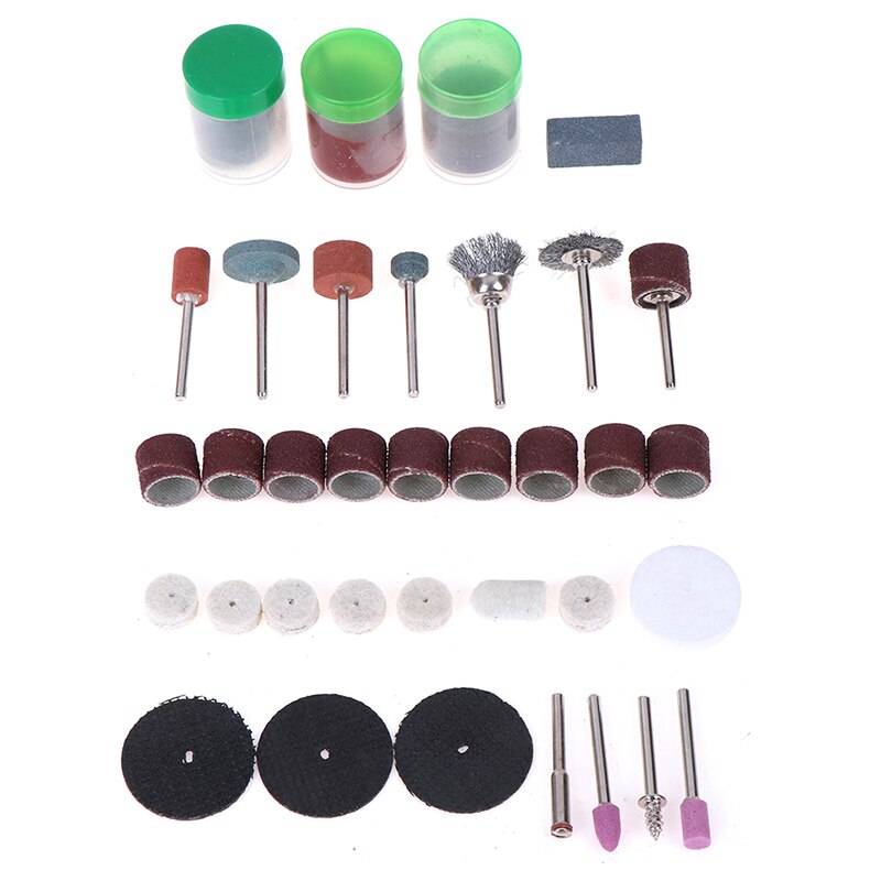 105 st mini elektrisk borrslip roterande verktyg slipning poler fräs set
