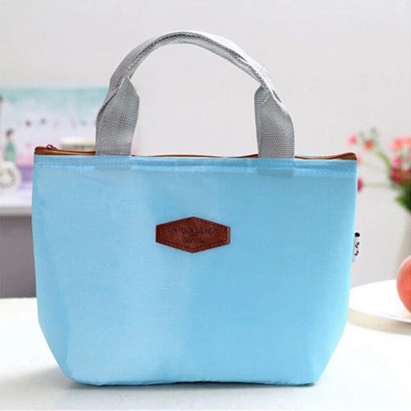 Lunch Box Bag Waterproof Thermal Bag Oxford Fabric Portable Thermal Insulated Picnic Food Box Women Tote kitchen Organizer bag: BL