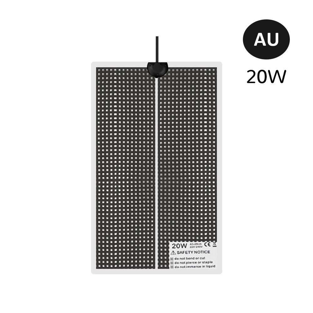 Heating Pad Climbing Pet Warm Reptiles Heat Mat Adjustable Temperature Controller Mats Reptile Accessories: 20W-AU