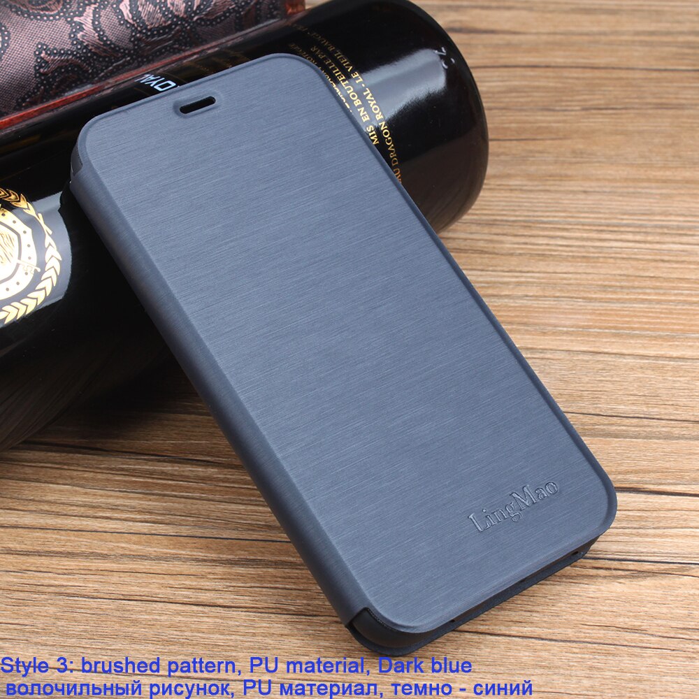 Flip Leather Case For Xiaomi Redmi Note 3 Pro Special Edition 152mm Global International Version Redmi Note 3 Pro SE Cover Case: LR lasi Dark Blue