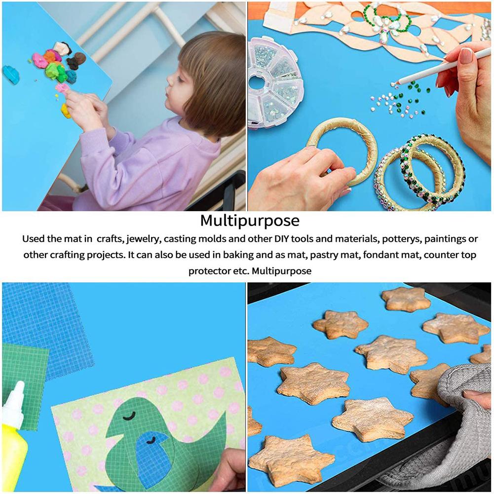 A3 Silicone feuille antiadhésive bijoux moulage moules tapis Premium résistant à la chaleur Silicone napperon antidérapant polyvalent tapis # CW