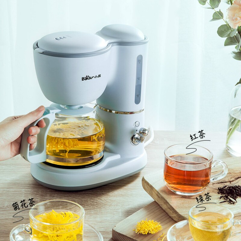 220V Espresso coffee machine Drip coffee maker 600ml Teapot Glass Bottle Coffee Powder Drip Proof Filter Insulated Teapot EU US