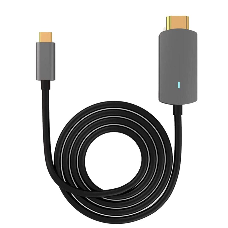 Usb C Naar Hdmi Kabel, 6Ft(1.8M) 4K @ 60Hz Usb C Naar Hdmi 2.0 Kabel Voor Pro En Andere Usb C Apparaten: Default Title