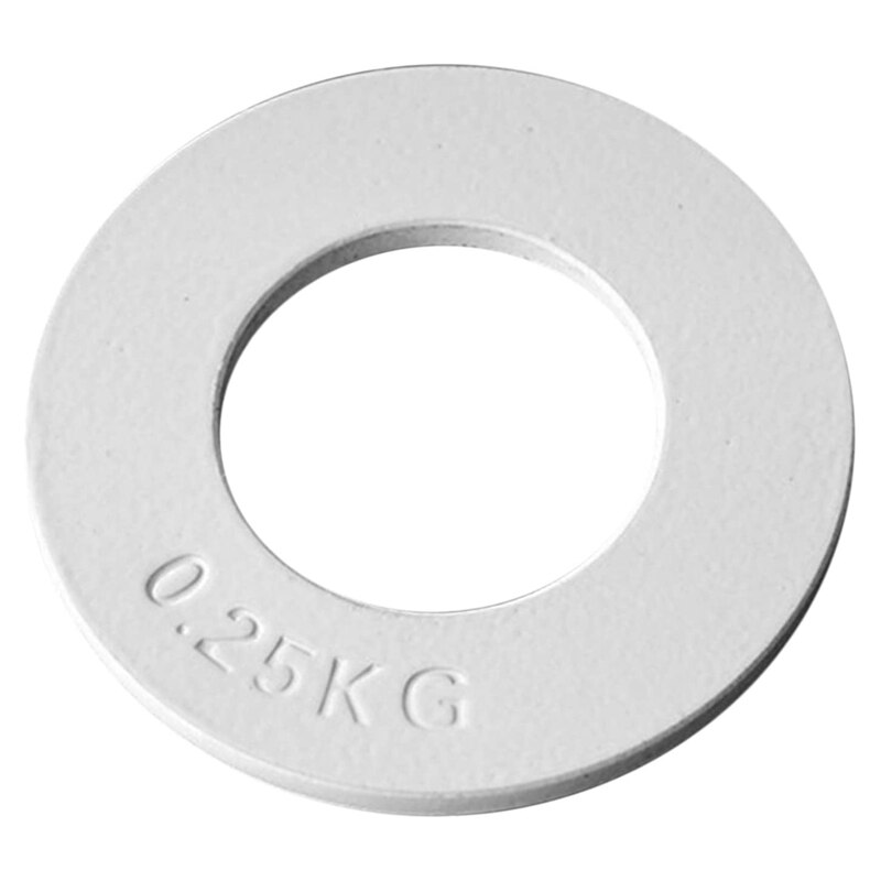 Mini plaques de poids pour l'entraînement musculaire, accessoire de disque précis: WHITE