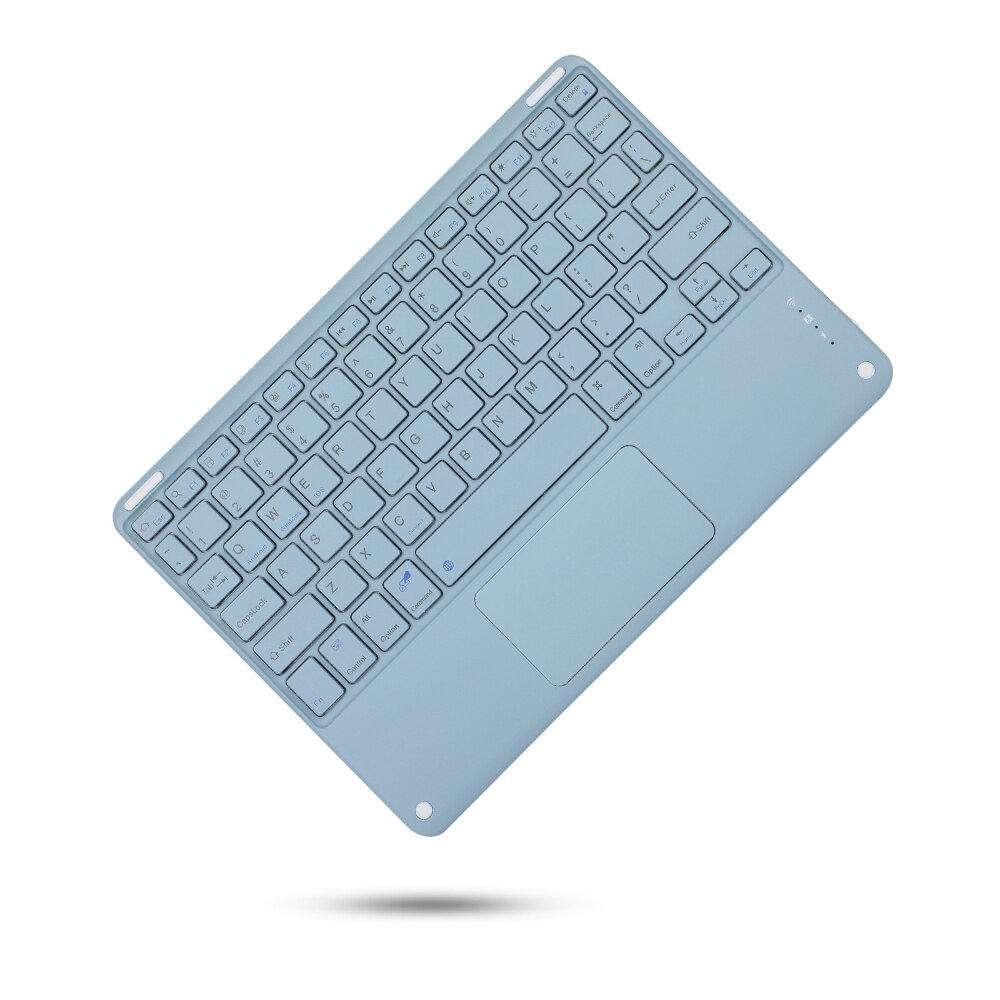 Touchpad Wireless tastiera telefono Tablet PC Mouse magnetico ricaricabile Ultra sottile per iPad Air per Huawei Samsung: grey blue keyboard