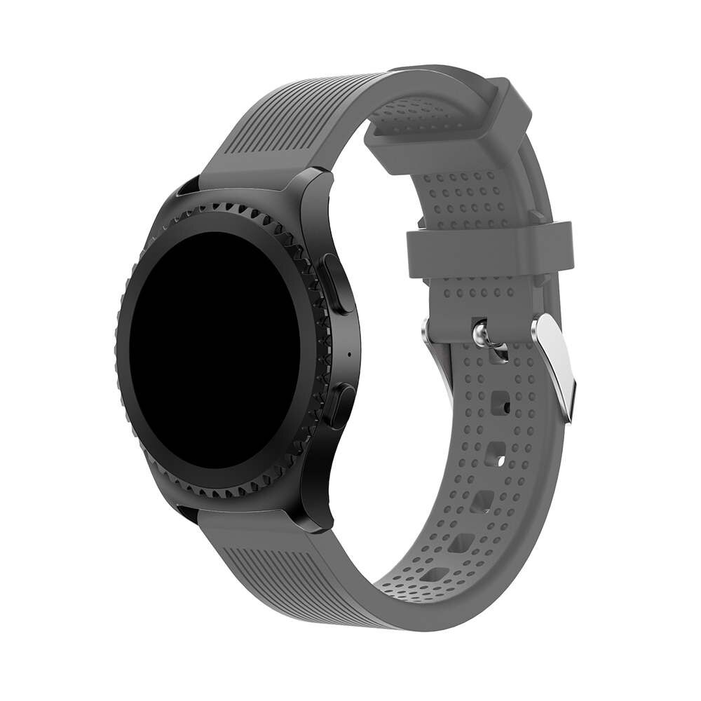 Soft Silicone watchband For Samsung Gear Sport 20mm Replacement Wristband Strap for Samsung Gear S2/S4 Classic smart Accessories: Gray