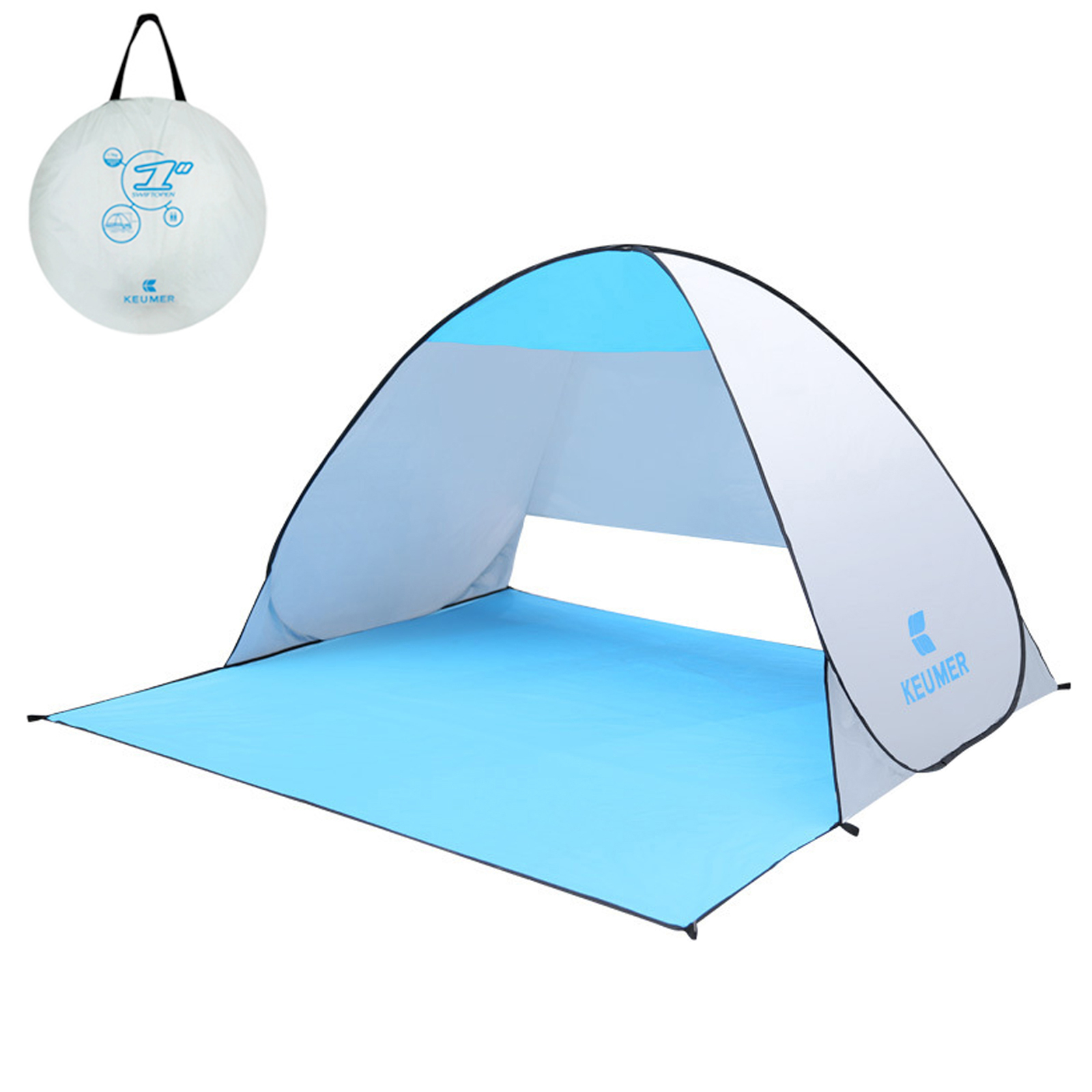 Automatisches, sofort aufbaubares strandzelt (70.9 x 59 x 43.3 cm) mit uv-schutz, ideal zum campen, angeln, wandern und picknicken.: Typ a