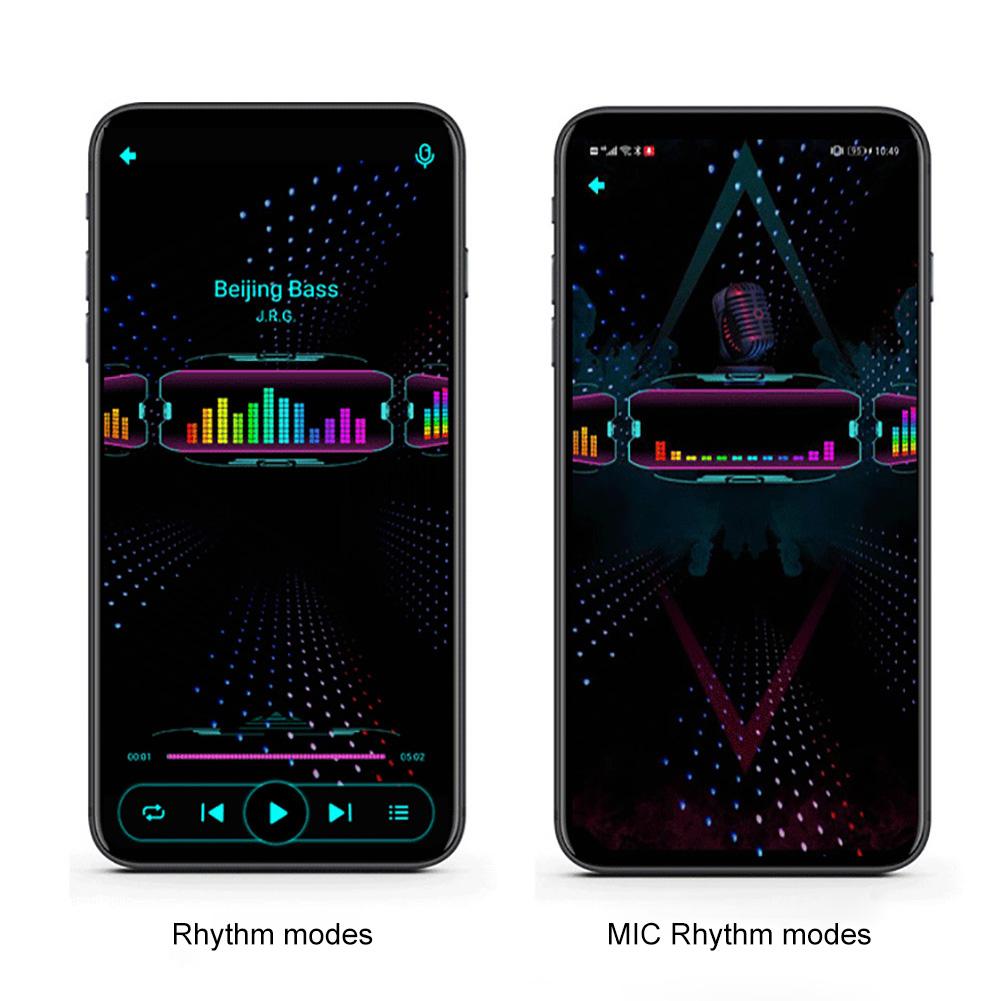 LED Bluetooth Glasses Full Color LED Display Smart Glasses with APP Connected Control for Parties Halloween Christmas