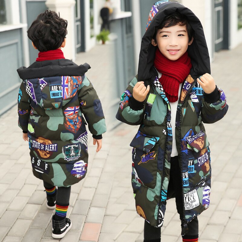 Winter Kinderen Jas Jongens Jassen Dikte 4-10 Oud Maat Herfst Winter 9WBT034