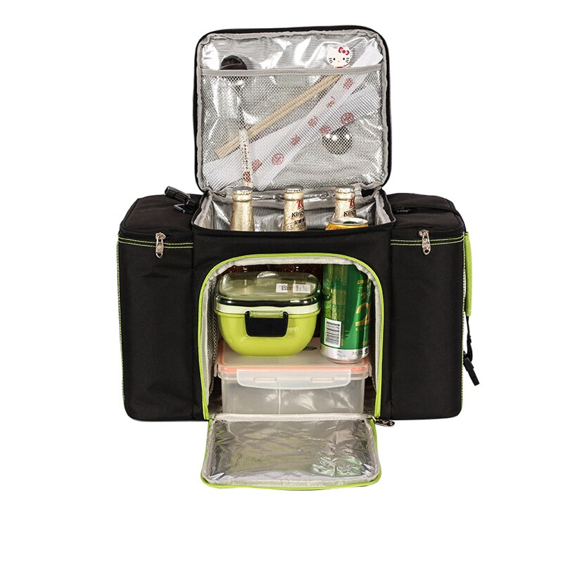 Bolsa térmica de alto rendimiento para nevera de 26L, gran capacidad, caja para almuerzo o pícnic, para aislamiento de comida, bebidas, vino, para vehículo