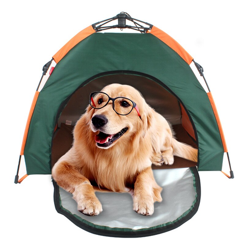 Hundesengetelt, der kan foldes bærbart husdyr vandtæt sunsn husly til dyr udendørs camping: Default Title