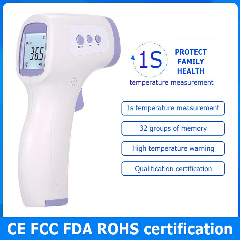 Forehead Digital Digital Infrared Thermometer Non Contact Digital LCD Temperature Fever Measure Tool For Baby Adults Thermometer