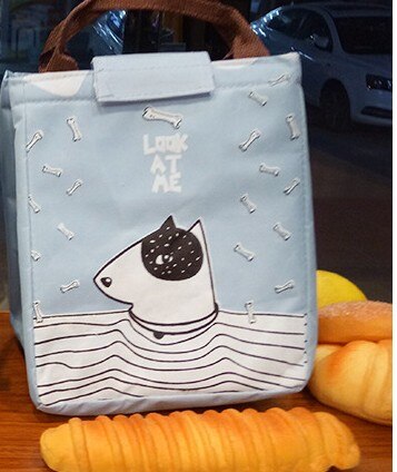 Bolsa térmica isolada para almoço, portátil, caixa, crianças, desenho animado, animal, praia, piquenique, feminino, menino, bolsa cooler, bolsa de mão: 6