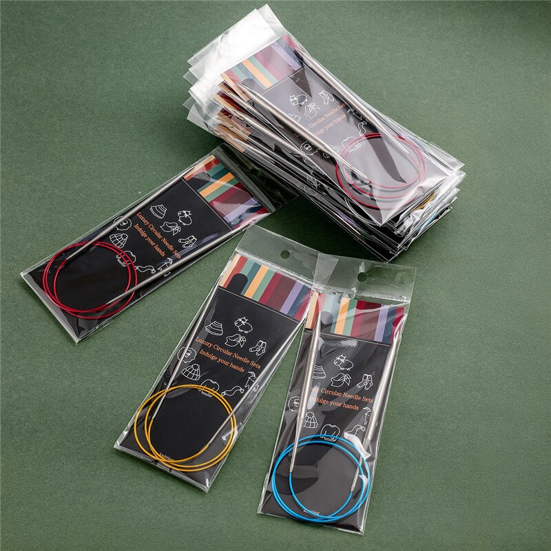 Looen 14 Maat 2.25-10.0mm Breien Set Ronde Naald Gebreide Kit 80 cm Naald Pin Gereedschap Nodig voor Trui Handschoenen Accessoires