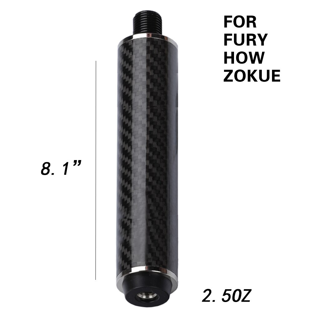 Carbon Fiber Billiard Pool Cue Extension Bumper Extender Extension for PREDATOR MEZZ ZOKUE HOW FURY Billiard Accessories: 8.1 for Zokue