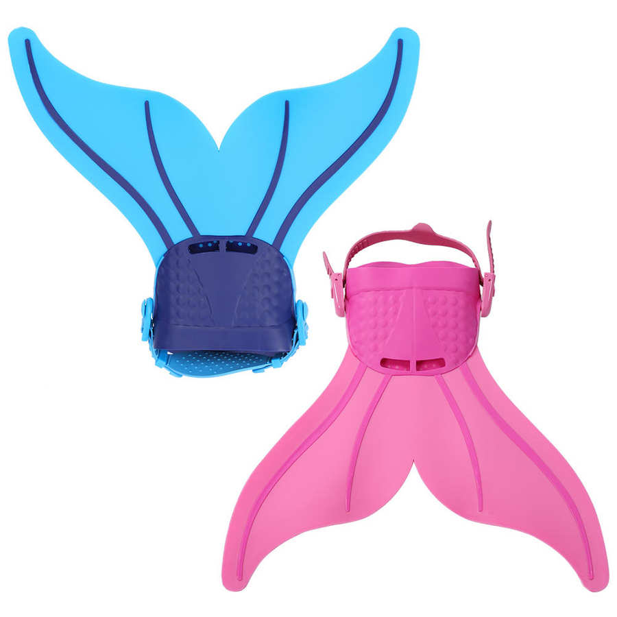 Kids Swimming Fins Children Training Flipper Mermaid Swim Fin Swimming Foot Flipper Diving Feet Tail For Children Water Sport