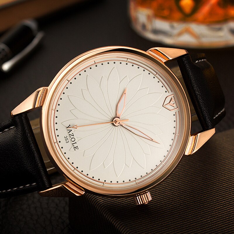 Relogio masculino yazole quartz horloge heren topmerk luxe roségouden herenhorloges sportklok heren polshorloge relojes