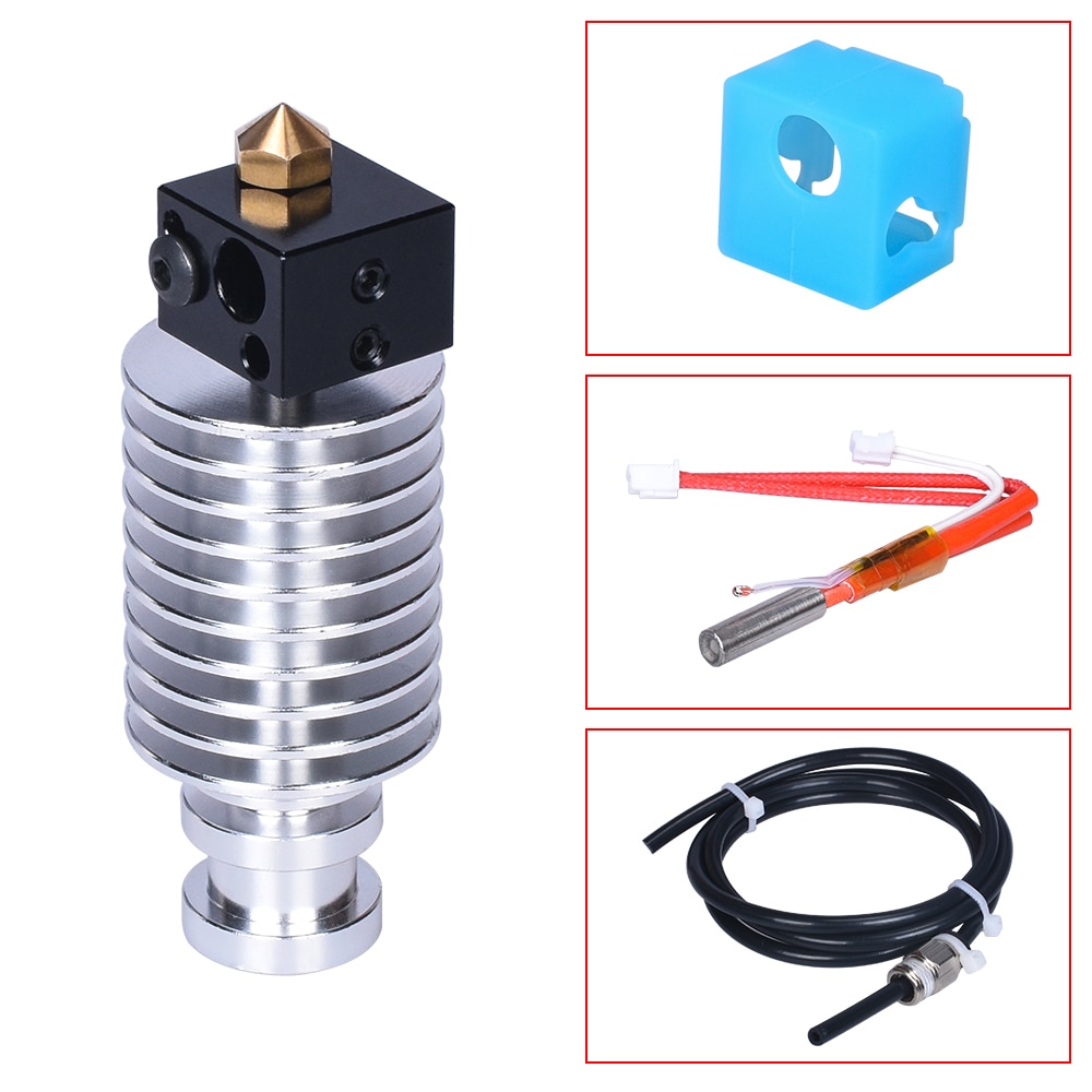I3 Mega Hotend Upgrade 12V 24V Bowden Extruder V5 J-head Hotend 3D Printer Parts For Anycubic I3 Mega Mega-S Parts vs V6 Hotend