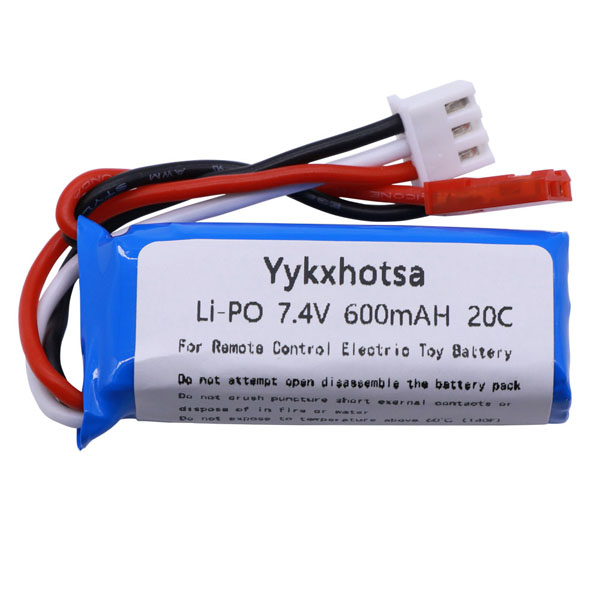 5Stck 7,4 V 600mAh Lipo Batterie für WLtoys K969 K979 K989 K999 P929 P939 RC Auto Teile 2s 7,4 v Batterie für WLtoys K969 zubehör: 1Stck