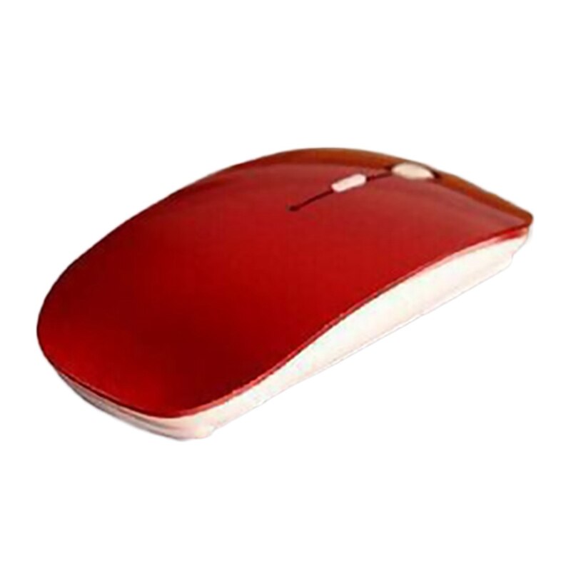 1Pc Jelly Color Bluetooth Mouse Wireless Silent Dual Mode Optical Mice 2.4G Mute Silent Ergonomic Notebook Mouse: RD