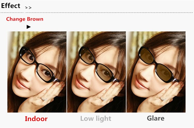 1.56 Index Photochromic Glass Anti Reflective Anti UV Anti Scratch Chameleon Transition Myopia Eye Glasses Optical Lenses
