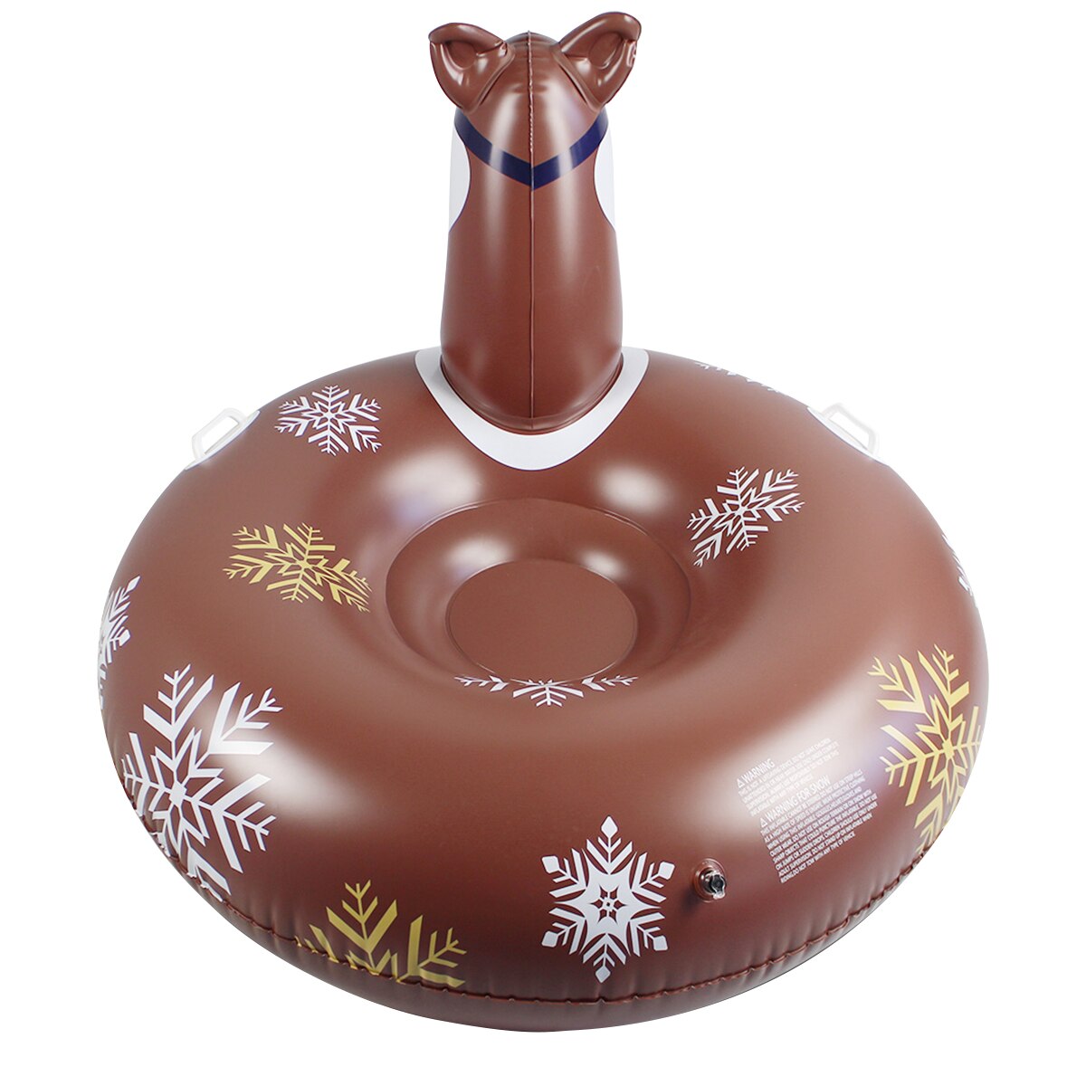 PVC Husky invierno Multi-función tubo de nieve trineo inflable flotador de la piscina de verano con asas de agarre para adultos 117x87cm