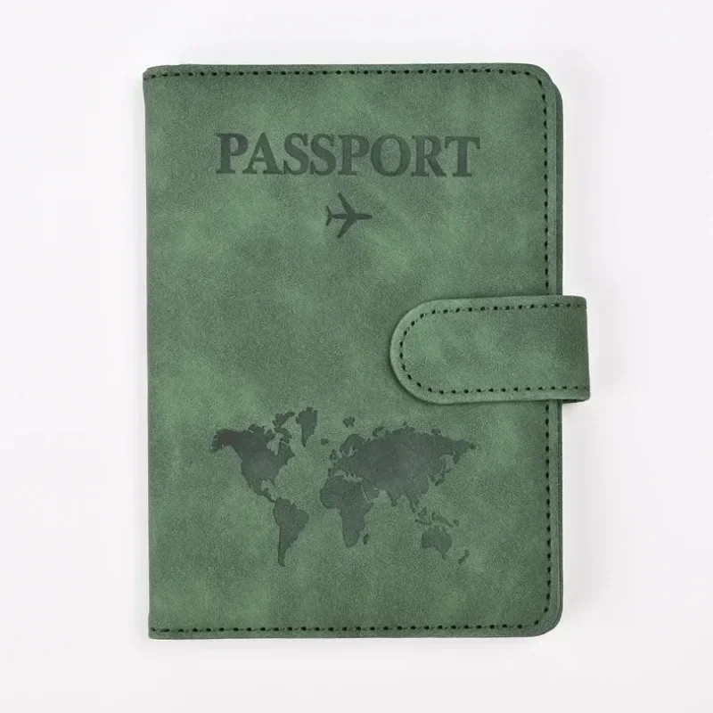 Fundas para pasaporte para hombre y mujer, porta pasaporte con estampado de letras, Clips para billetes de vuelo, tarjetero para tarjetas de crédito bancarias, organizador de viaje para pasaporte