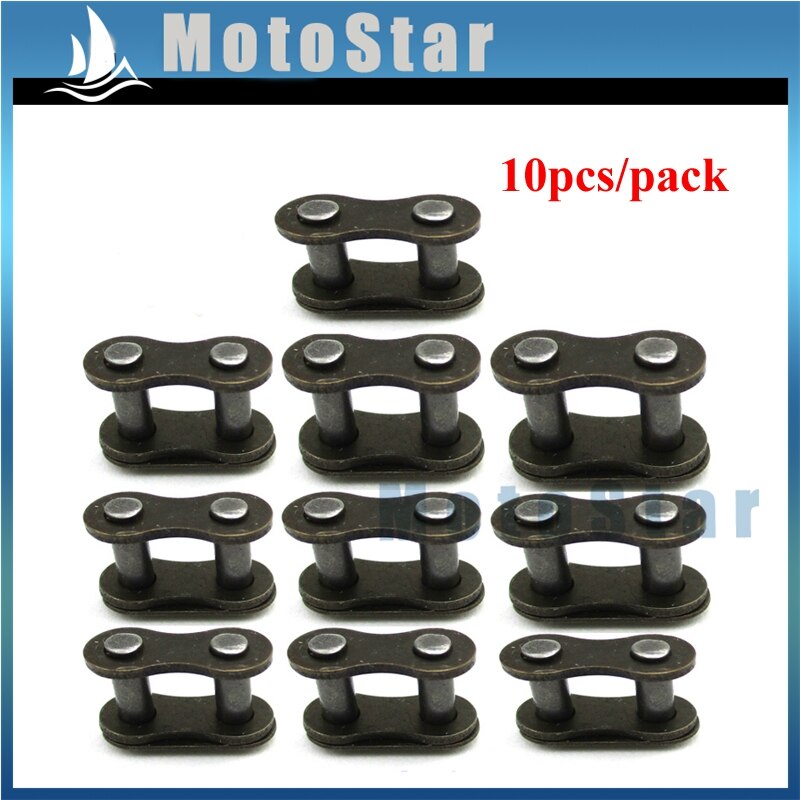 25H Chain Spare Master Link For Mini Moto Kids ATV Quad 4 Wheeler Dirt Pocket Bike Gas E Scooter 2 Stroke 33cc 43cc 47cc 49cc: 10pcs