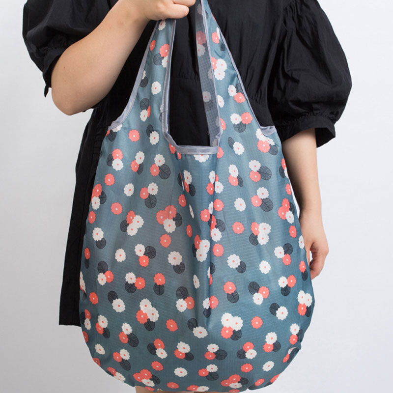 Polyester Multifunctionele Bloem Eco Bag Herbruikbare Shopping Pouch Opvouwbare Opvouwbare Tas Handig Kruidenier Tas Boodschappentas Opslag